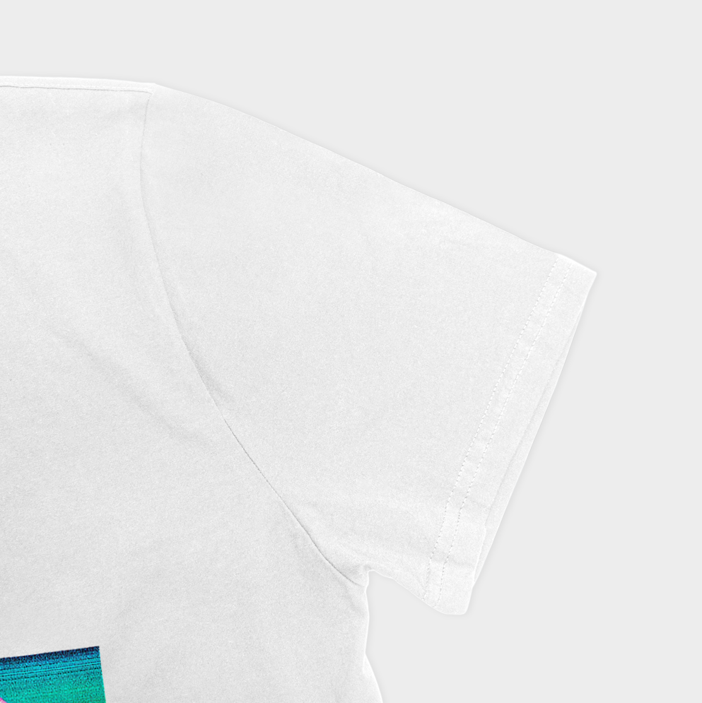 WAVE S TSHIRT444نمای نزدیک آستین چپ - رنگ سفید3