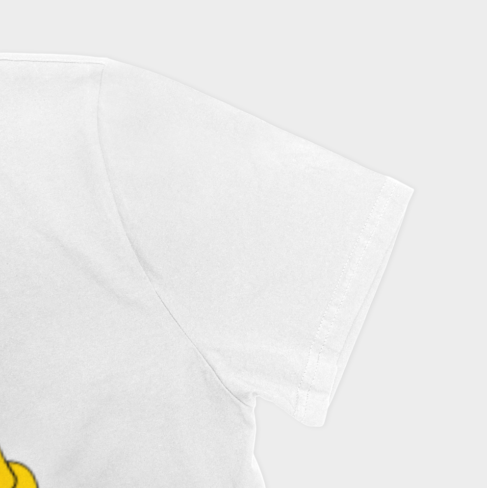 تیشرت طرح SIMPSONSنمای نزدیک آستین چپ - رنگ سفید3