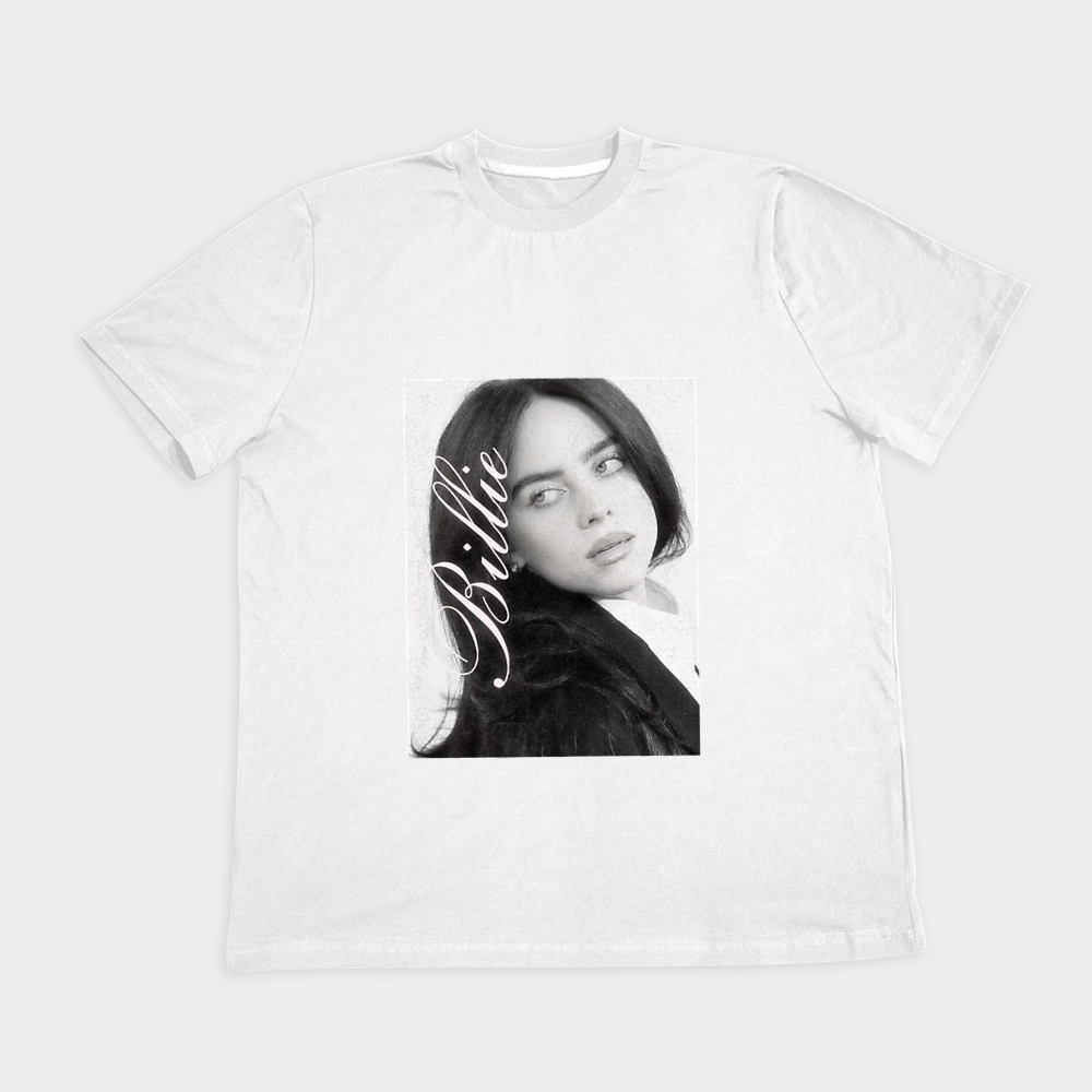 billie eillish tshirtنمای روبرو ۲ - رنگ سفید1