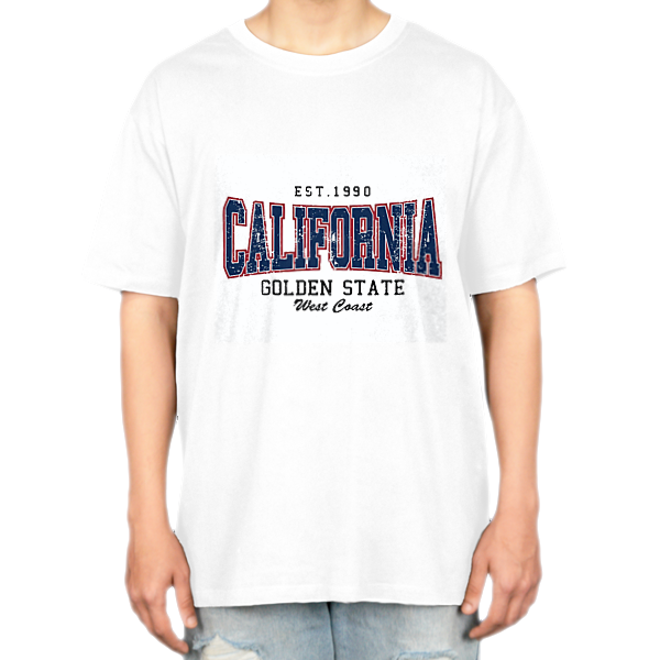 تيشرت Californiaنمای روبرو ۲ - رنگ سفید1