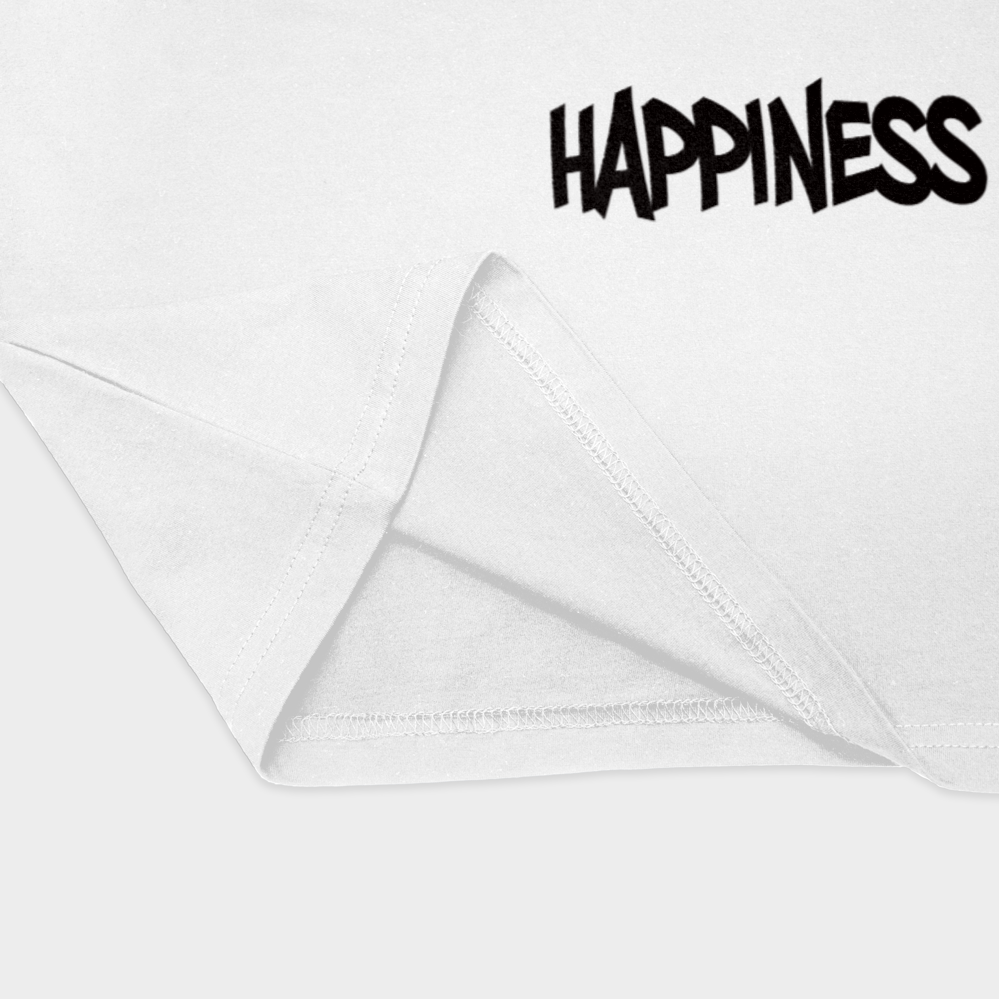 تیشرت متن T-SHIRTنمای نزدیک پایین لباس - رنگ سفید2