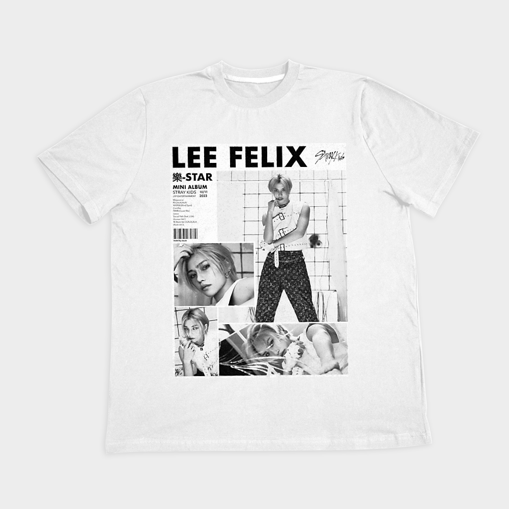 تیشرت طرح felixنمای روبرو ۲ - رنگ سفید1