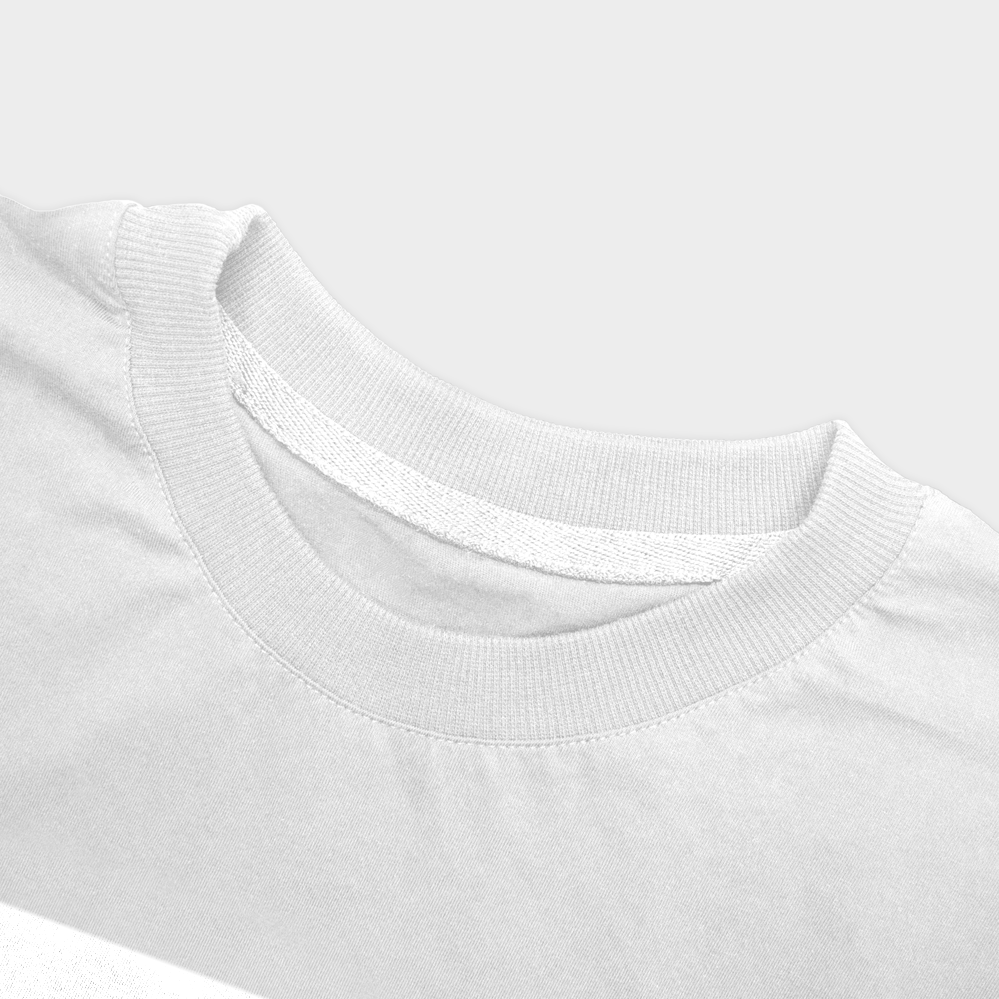 SHARK TSHIRT444نمای نزدیک یقه - رنگ سفید4