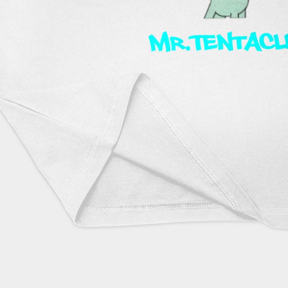 تیشرت کارتون طرح mr.tantacelsنمای نزدیک پایین لباس - رنگ سفید2