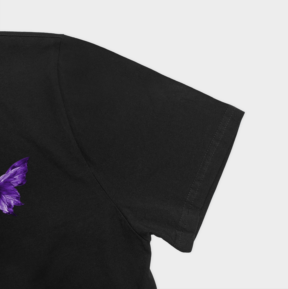 Purple girlنمای نزدیک آستین چپ - رنگ مشکی4