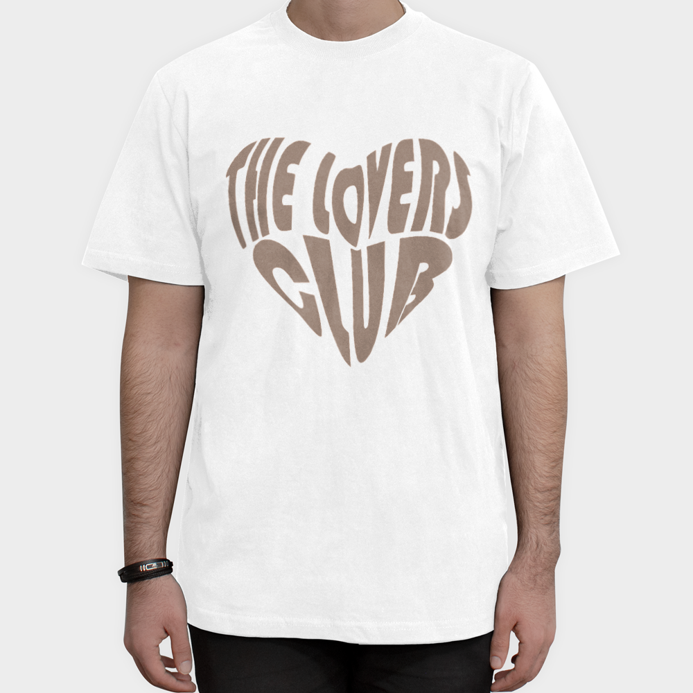 تیشرت THE LOVERS CLUBنمای روبرو ۱ - رنگ سفید