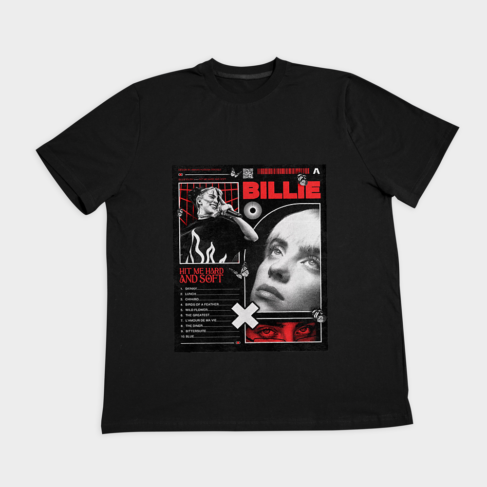 Billie eilishنمای روبرو ۲ - رنگ مشکی1