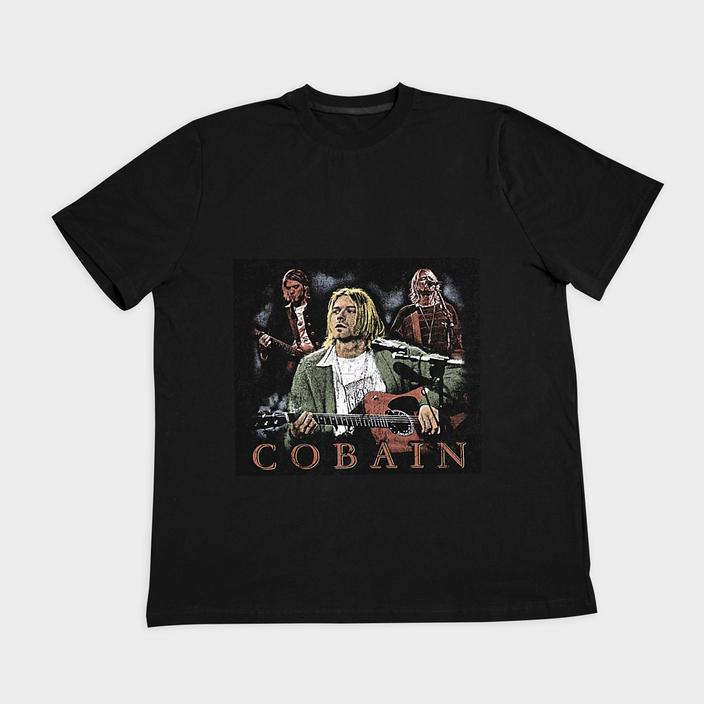 Kurt cobain(nirvana)نمای روبرو ۲ - رنگ مشکی1
