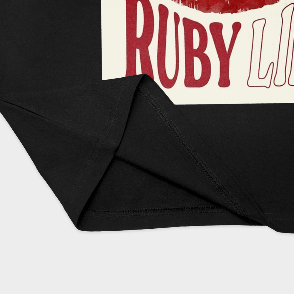 تیشترت ruby lipsنمای نزدیک پایین لباس - رنگ مشکی2