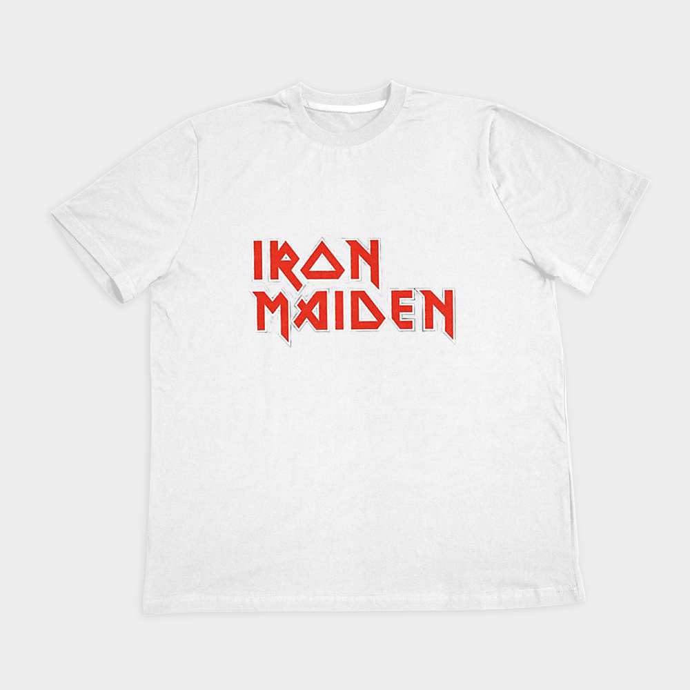 تیشرت طرح Iron Maiden Bandنمای روبرو ۲ - رنگ سفید1
