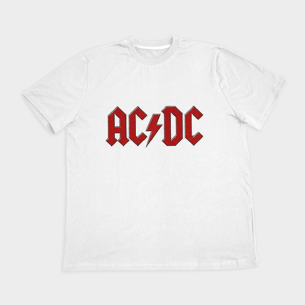 تیشرت طرح ACDC Bandنمای روبرو ۲ - رنگ سفید1