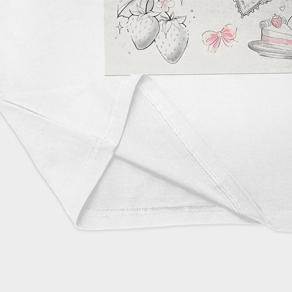 تیشرت cutebunنمای نزدیک پایین لباس - رنگ سفید2