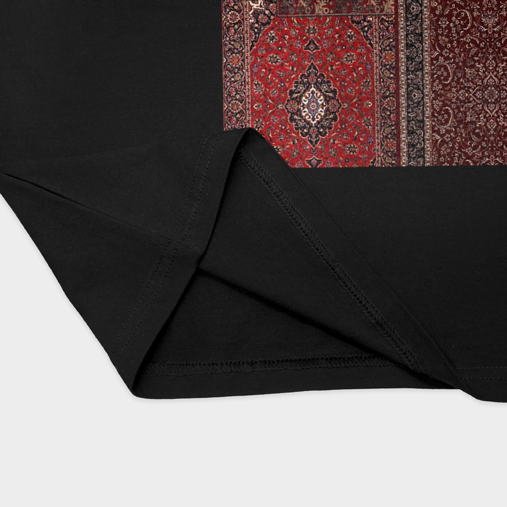 تیشرت طرح صبرنمای نزدیک پایین لباس - رنگ مشکی1