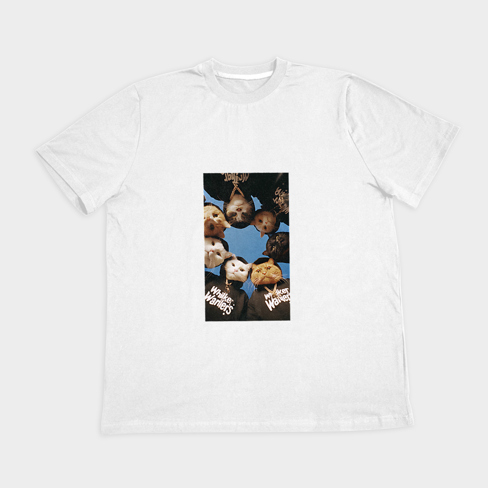 G1CAT TSHIRT444نمای روبرو ۲ - رنگ سفید1