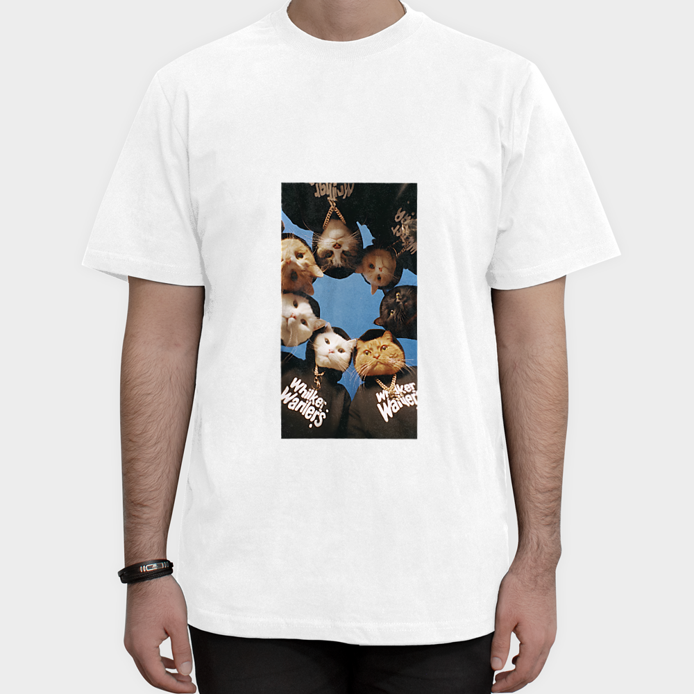 G1CAT TSHIRT444نمای روبرو ۱ - رنگ سفید