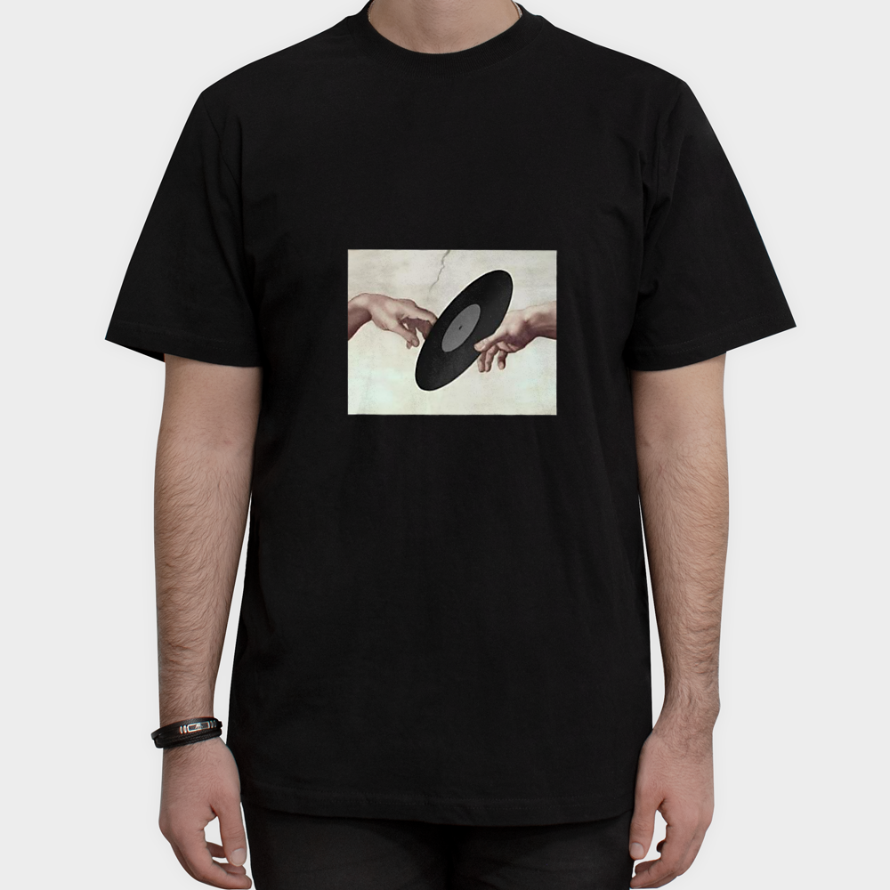 تیشرت طرح دستنمای روبرو ۱ - رنگ مشکی3