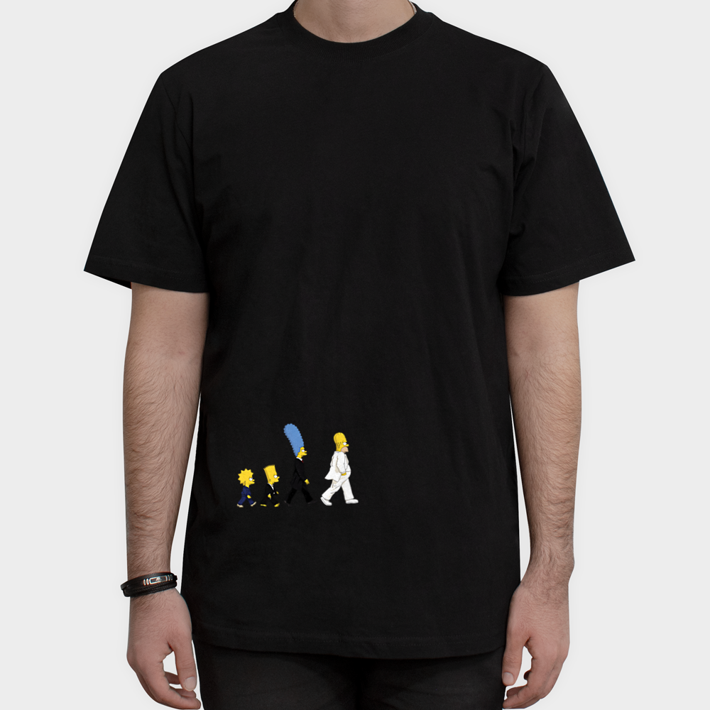 تیشرت سیمپسون هانمای روبرو ۱ - رنگ مشکی1