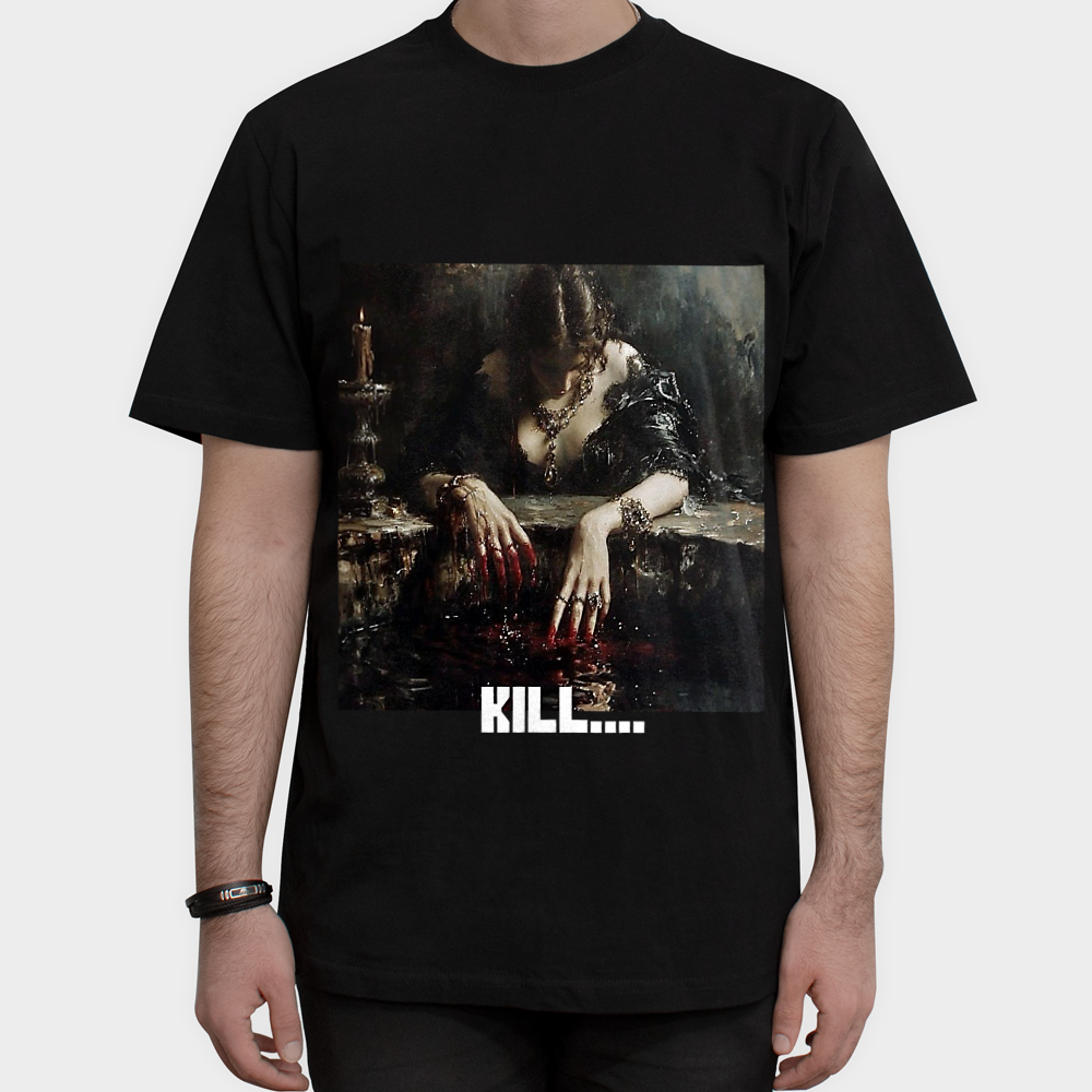 تیشرت killنمای روبرو ۱ - رنگ مشکی