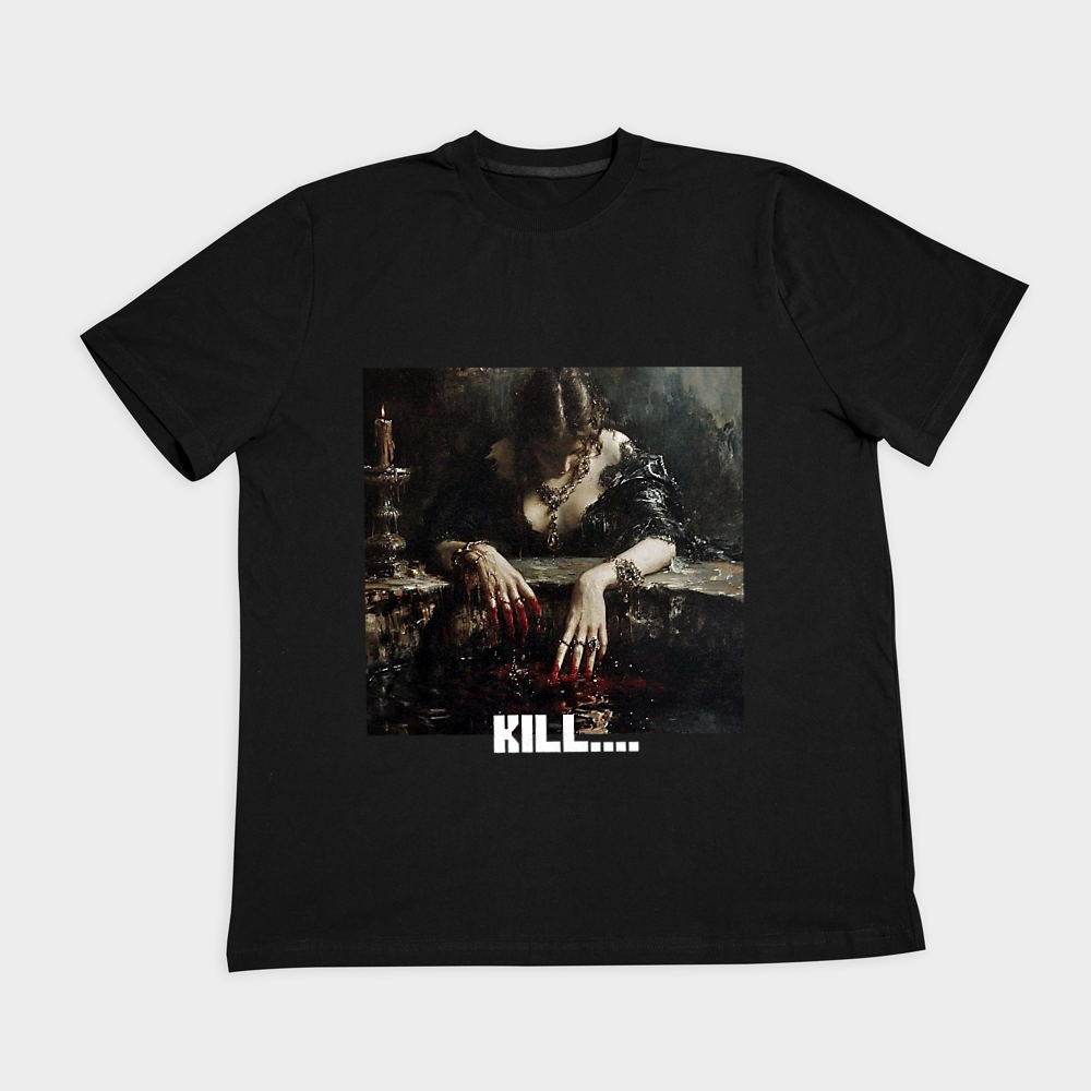 تیشرت killنمای روبرو ۲ - رنگ مشکی1