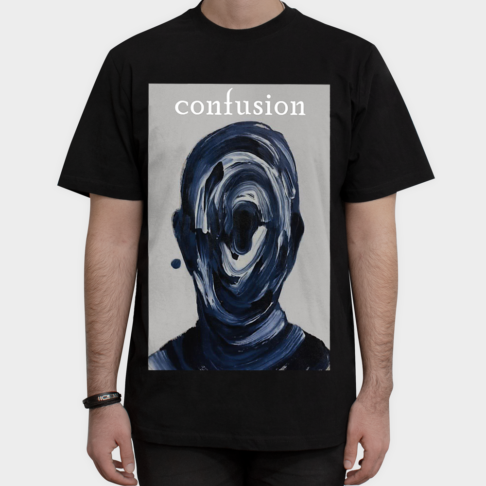 تیشرت confusionنمای روبرو ۱ - رنگ مشکی5