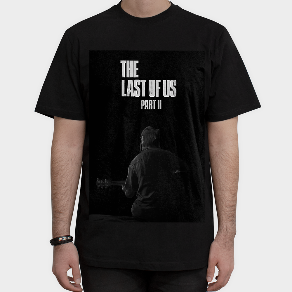 تیشرت last of usنمای روبرو ۱ - رنگ مشکی4