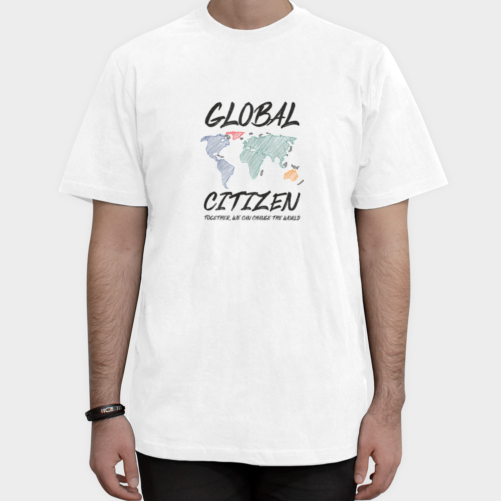 تیشرت پسرانه Global Citizenنمای روبرو ۱ - رنگ سفید