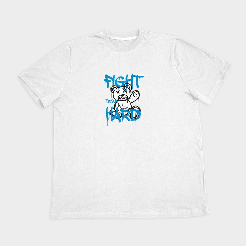 تیشرت پسرانه  Fight Trust Hardنمای روبرو ۲ - رنگ سفید1
