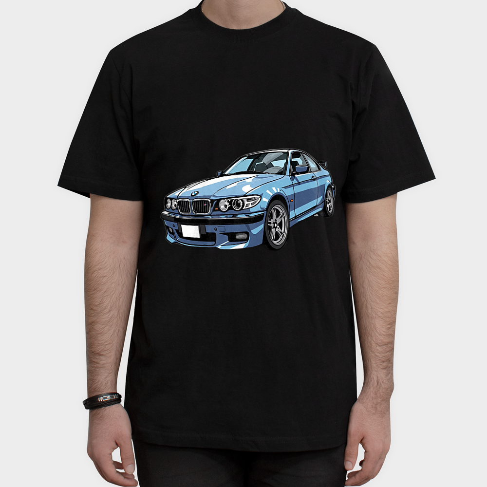تیشرت BMWنمای روبرو ۱ - رنگ مشکی2