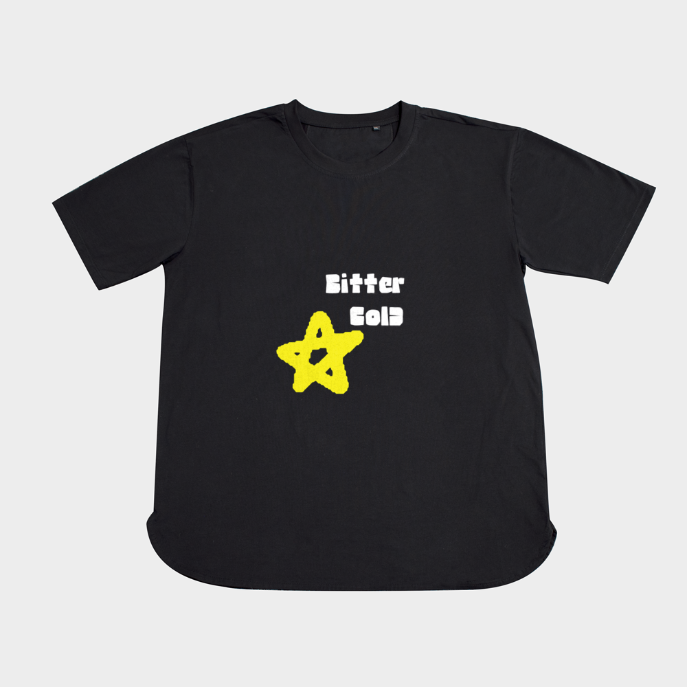 T-shirt starنمای روبرو ۲ - رنگ مشکی