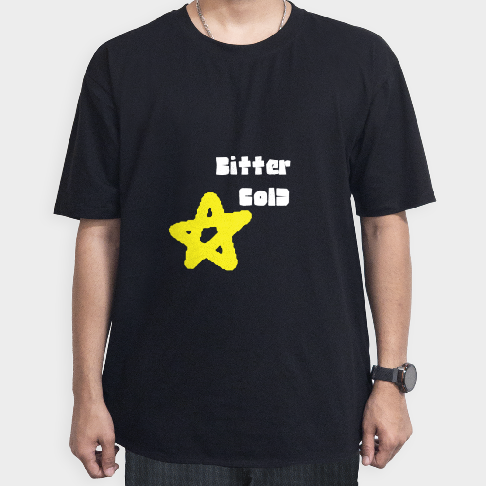 T-shirt starنمای روبرو ۱ - رنگ مشکی1