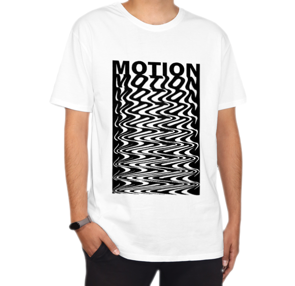 تیشرت اسپان طرح motionنمای روبرو ۱ - رنگ سفید