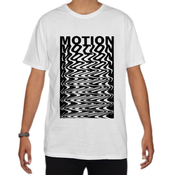 تیشرت اسپان طرح motionنمای روبرو ۲ - رنگ سفید1
