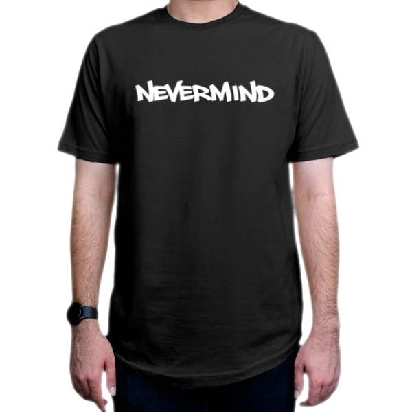 تیشرت nevermindنمای روبرو - رنگ مشکی
