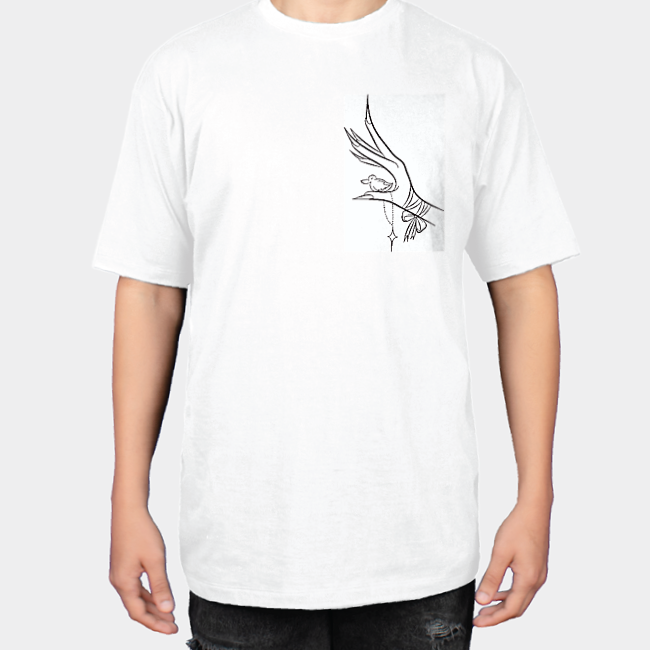 تیشرت نقاشی اردکنمای روبرو ۱ - رنگ سفید0