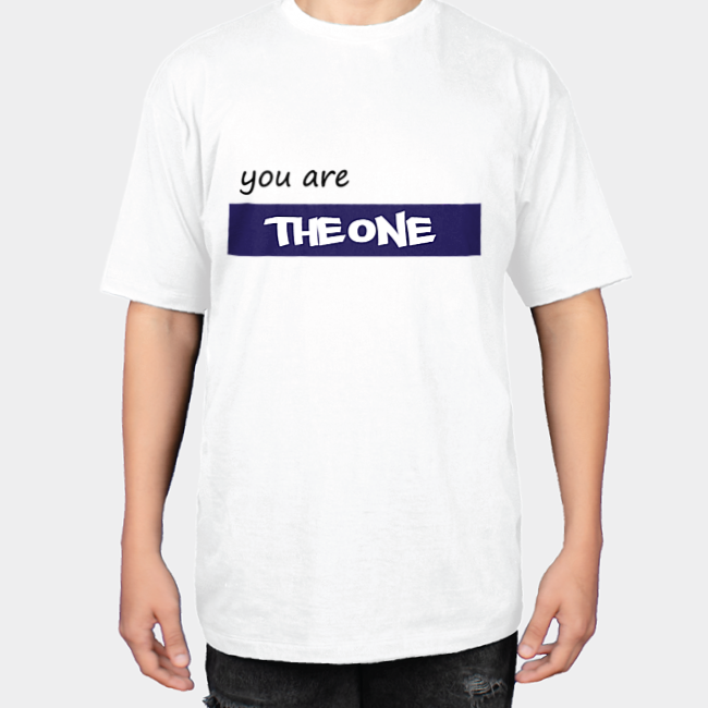 The One T-shirtنمای روبرو ۱ - رنگ سفید