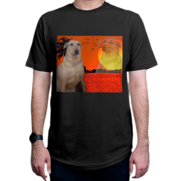 تیشرت سگنمای روبرو - رنگ مشکی0