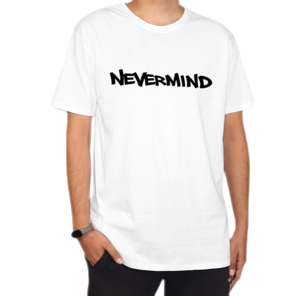 تیشرت nevermindنمای روبرو ۱ - رنگ سفید