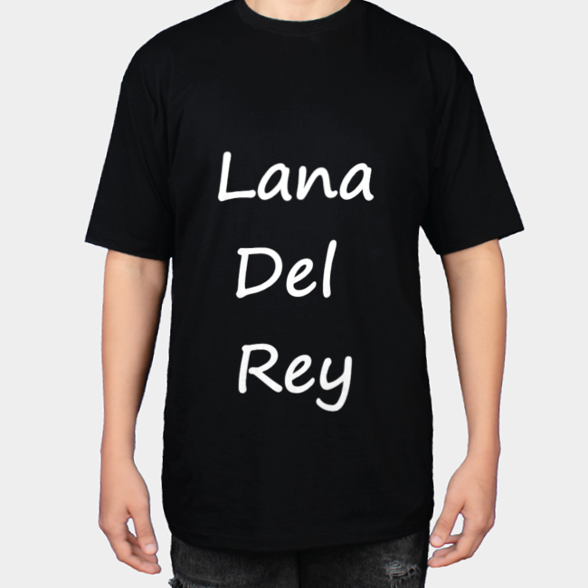 تیشرت طرح تکست Lana Del Reyنمای روبرو ۱ - رنگ مشکی