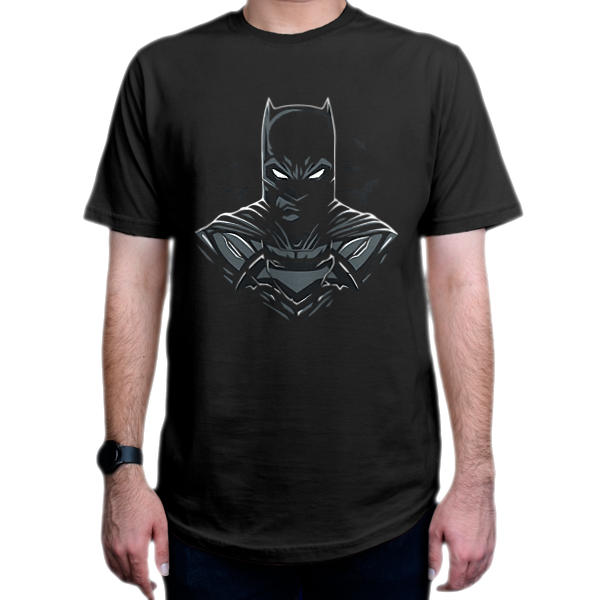 تیشرت طرح فیلم  Batman بتمن کد BAT2نمای روبرو - رنگ مشکی