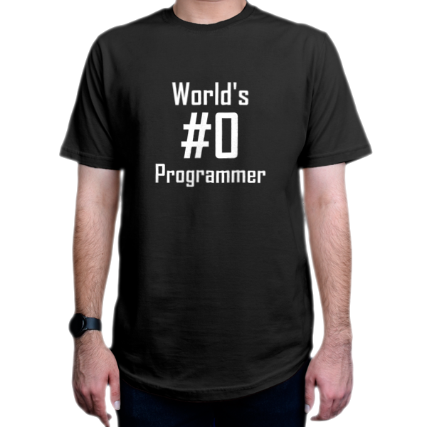 تیشرت برنامه نویسی طرح Programmer برنامه نویسنمای روبرو - رنگ مشکی
