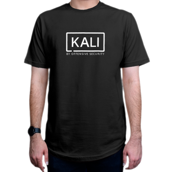 تیشرت برنامه نویسی طرح kali by Offensive Securityنمای روبرو - رنگ مشکی
